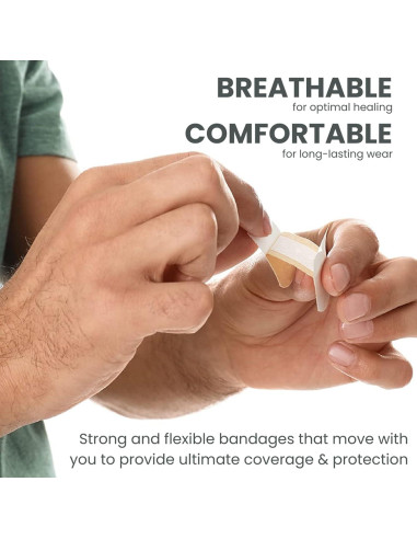 Venda Adhesiva Flexible Dealmed Punta de Dedo - 100 Unidades