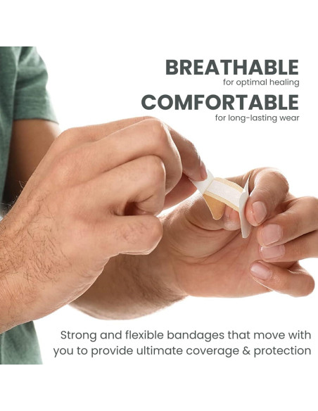 Venda Adhesiva Flexible Dealmed Punta de Dedo - 100 Unidades