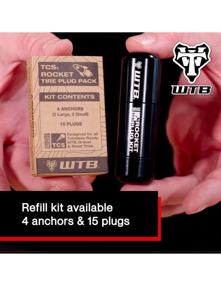 Kit de Tapones para Neumáticos WTB TCS Rocket - 15 Tapones y 4 Anclajes