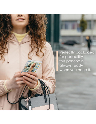 Ponchos de Lluvia Desechables Transparentes 5 Unidades - Adultos