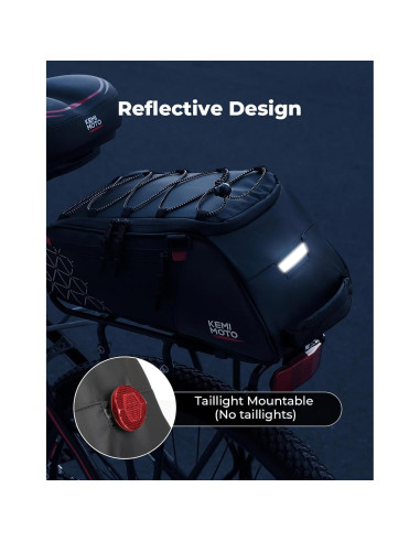 Bolsa de Bicicleta KEMIMOTO 8L con Bolsa Térmica 6L Resistente