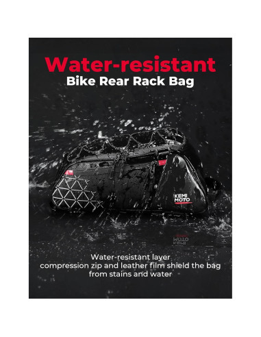 Bolsa de Bicicleta KEMIMOTO 8L con Bolsa Térmica 6L Resistente
