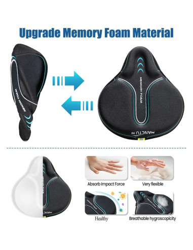 Funda de Asiento de Bicicleta Sanctus Grande Azul Impermeable