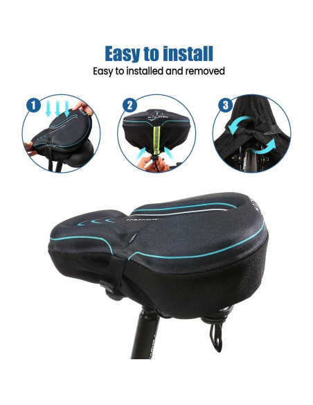 Funda de Asiento de Bicicleta Sanctus Grande Azul Impermeable