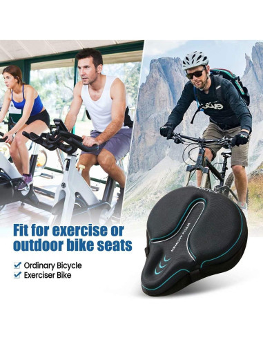 Funda de Asiento de Bicicleta Sanctus Grande Azul Impermeable
