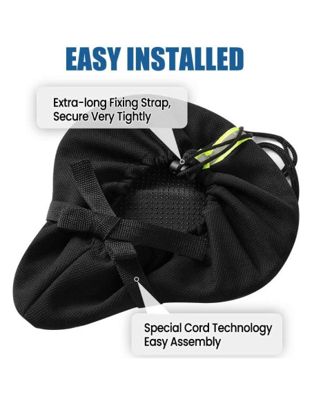 Funda de Asiento de Bicicleta Sanctus Grande Azul Impermeable