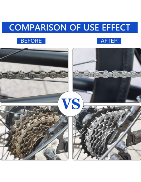 Kit de Limpieza de Cadena de Bicicleta YIMAX 300ml + 100ml