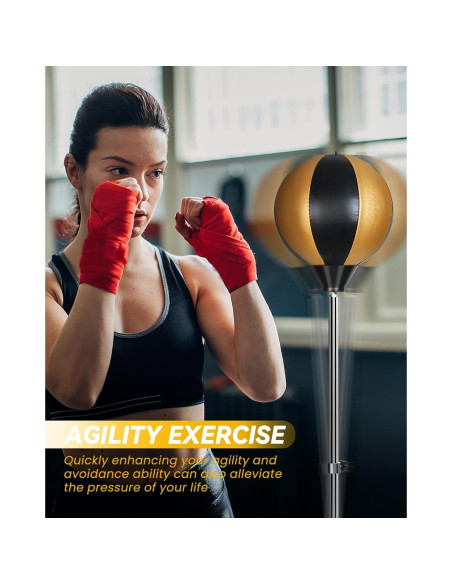 Bolsa de Boxeo INNOLIFE TM-0027-F1 con Guantes y Soporte Ajustable