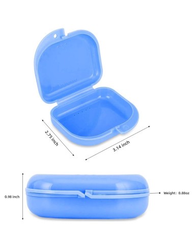 Caja de Retenedor Ortodóntico Annhua con Ventilación - 8x7x2.5 cm