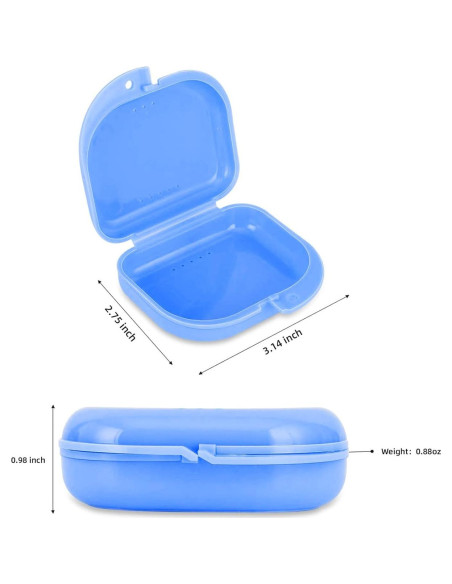 Caja de Retenedor Ortodóntico Annhua con Ventilación - 8x7x2.5 cm