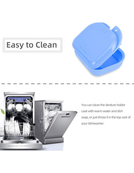 Caja de Retenedor Ortodóntico Annhua con Ventilación - 8x7x2.5 cm