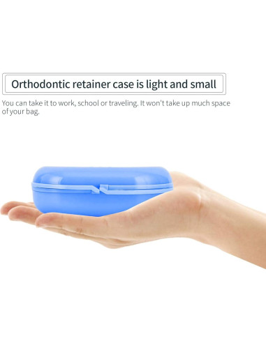Caja de Retenedor Ortodóntico Annhua con Ventilación - 8x7x2.5 cm