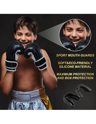 BBTO Protector Bucal Deportivo Niños 6 Pcs Estilo Clásico