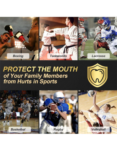 BBTO Protector Bucal Deportivo Niños 6 Pcs Estilo Clásico