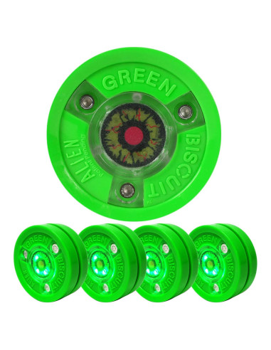 Disco de Hockey Green Biscuit Alien - Brillante y Duradero