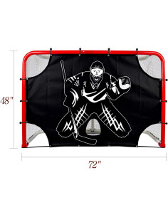 Objetivo de Tiro de Hockey sobre Hielo Kapler 72" x 48" 2