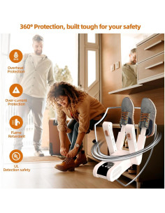 Secador de Botas Eléctrico Gyrivav KJH987 4 Puertos 48C 2