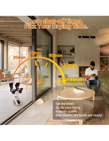 Secador de Botas Eléctrico Gyrivav KJH987 4 Puertos 48C