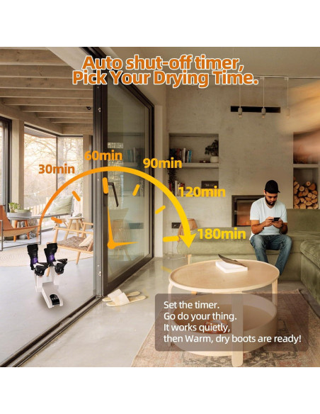 Secador de Botas Eléctrico Gyrivav KJH987 4 Puertos 48C