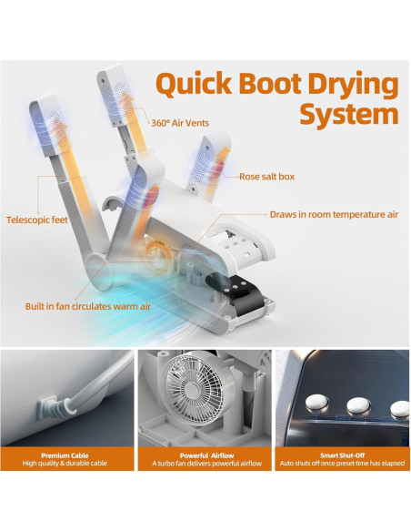 Secador de Botas Eléctrico Gyrivav KJH987 4 Puertos 48C