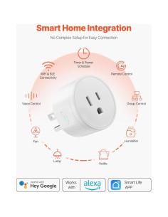Enchufe Inteligente VEVOR WiFi 15A Control por App y Voz 2