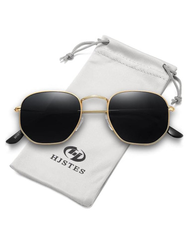 Gafas de sol polarizadas HJSTES hexagonales UV400