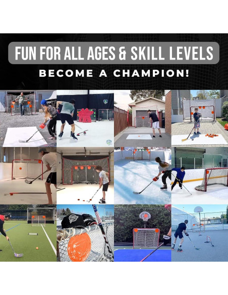 Set de Entrenamiento de Hockey y Lacrosse Top Shelf - 4 Piezas