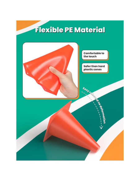 Escalera de Agilidad GHB 12 Peldaños 6.1 Metros + 12 Conos de Fútbol