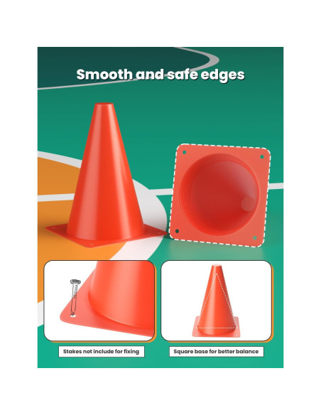 Escalera de Agilidad GHB 12 Peldaños 6.1 Metros + 12 Conos de Fútbol