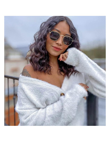 Gafas de sol polarizadas HJSTES hexagonales UV400