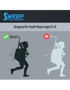 Mochila de Hockey sobre Césped Sweep 26L Juvenil Gris y Azul 2