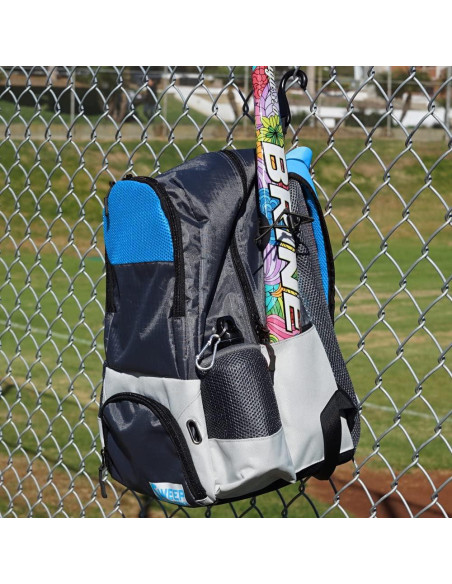 Mochila de Hockey sobre Césped Sweep 26L Juvenil Gris y Azul