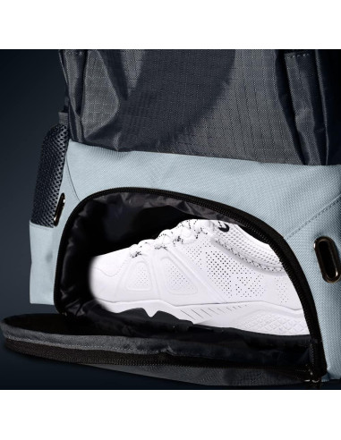 Mochila de Hockey sobre Césped Sweep 26L Juvenil Gris y Azul