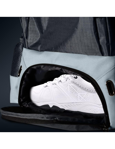 Mochila de Hockey sobre Césped Sweep 26L Juvenil Gris y Azul