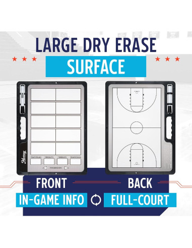 Pizarra de Entrenadores de Baloncesto Murray 41.91x31.75cm Doble Cara