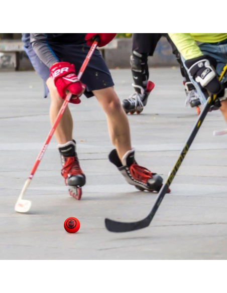 Bolas de Hockey Callejero ACE HOCKEY - Paquete de 3 PVC Naranja