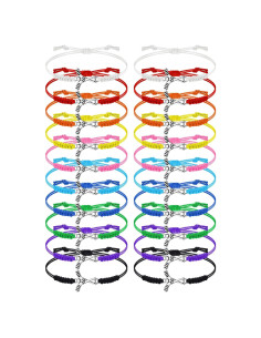 Pulseras de Hockey Ajustables Jadive - 20 Pcs Multicolor