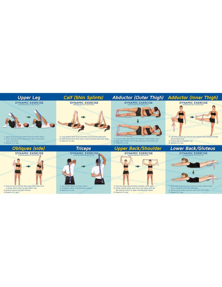 Banda de Estiramiento Pro-Tec Athletics Azul - Resistencia Media