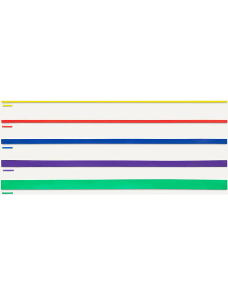 Banda de Resistencia Amazon Basics, Set de 5 Piezas, 2.27-56.7 kg