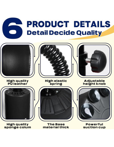 Entrenador de Velocidad de Boxeo INNOLIFE Ajustable 82.7"