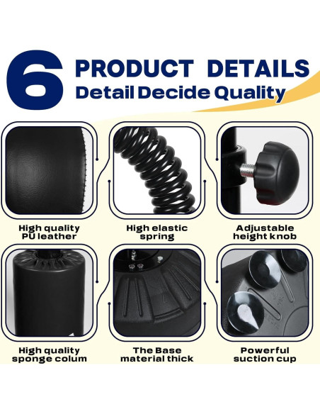 Entrenador de Velocidad de Boxeo INNOLIFE Ajustable 82.7"