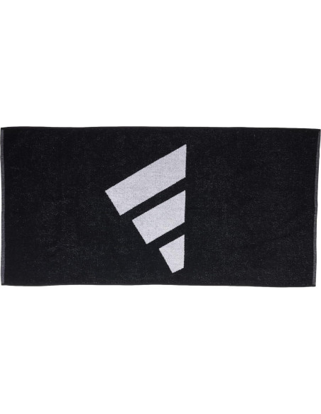 Toalla Pequeña de Algodón adidas 100x49.5 cm Negra/Blanca
