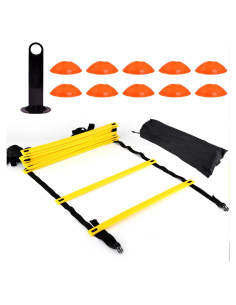 Escalera de Agilidad Equlup 6m con 12 Peldaños y 10 Conos