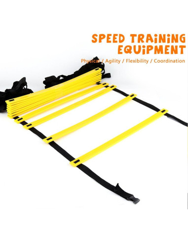 Escalera de Agilidad Equlup 6m con 12 Peldaños y 10 Conos