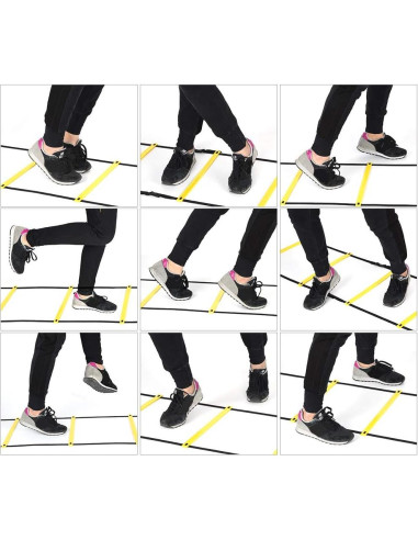 Escalera de Agilidad Equlup 6m con 12 Peldaños y 10 Conos