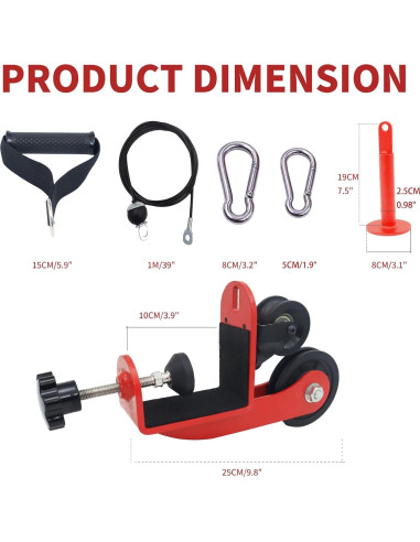 Sistema de Poleas para Entrenamiento de Lucha de Brazos CONBUT AWT