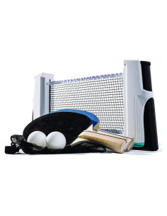 Conjunto de Ping Pong Portátil Franklin Sports - Incluye 2 Palas y Red