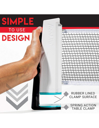 Conjunto de Ping Pong Portátil Franklin Sports - Incluye 2 Palas y Red