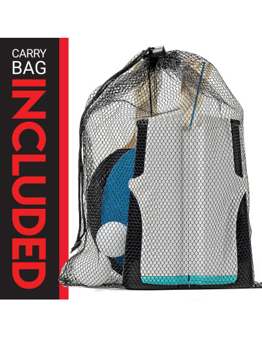 Conjunto de Ping Pong Portátil Franklin Sports - Incluye 2 Palas y Red