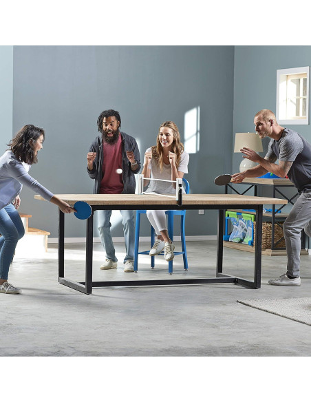 Conjunto de Ping Pong Portátil Franklin Sports - Incluye 2 Palas y Red